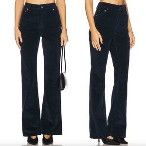 NEW ALIGNE Slim Flare Cord Pant in Navy Dark Blue Black Corduroy Pants 28